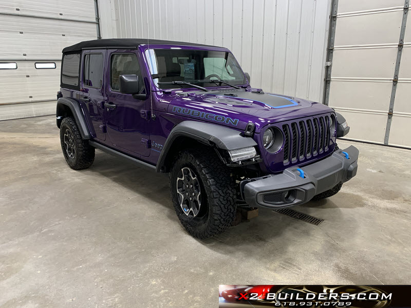 Salvage 2023 Jeep Wrangler Rubicon 4XE Hybrid | X2 BUILDERS